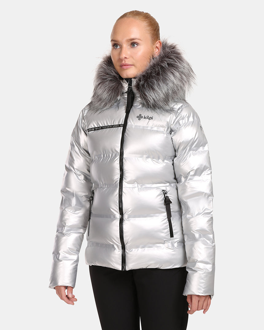 Woman´s silver insulated winter jacket Kilpi LTD SIRIUS-W