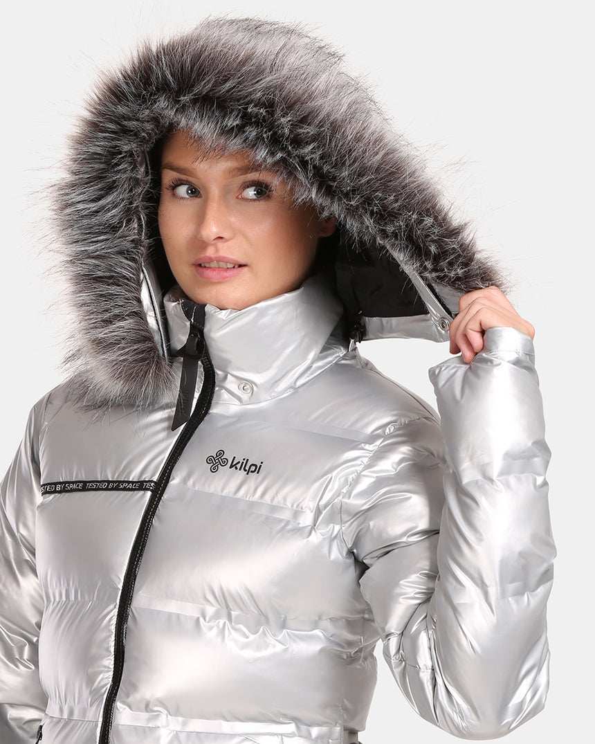Woman´s silver insulated winter jacket Kilpi LTD SIRIUS-W