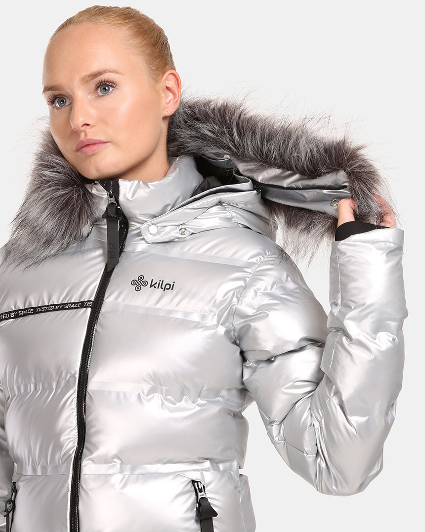 Woman´s silver insulated winter jacket Kilpi LTD SIRIUS-W