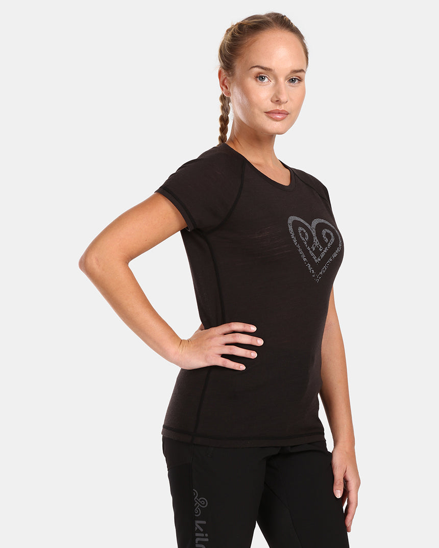 Dames T-shirt van merinowol Kilpi ZARJA-W