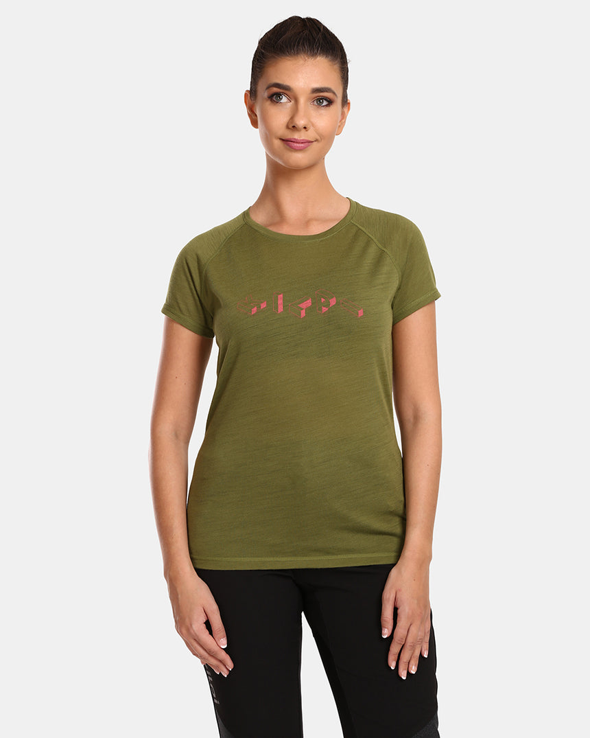 Dames T-shirt van merinowol Kilpi ZARJA-W