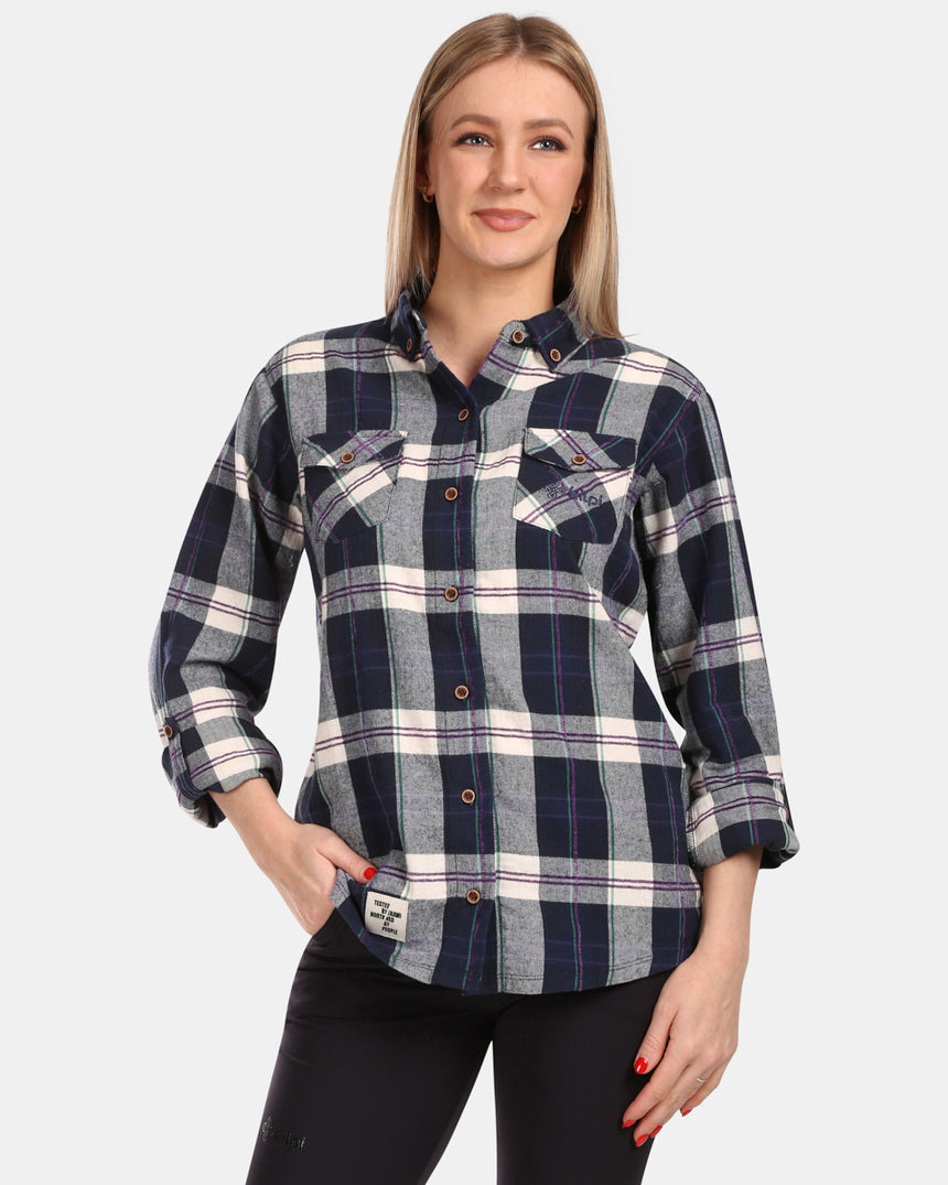 Dames overhemd van katoenflanel Kilpi FLANNY-W
