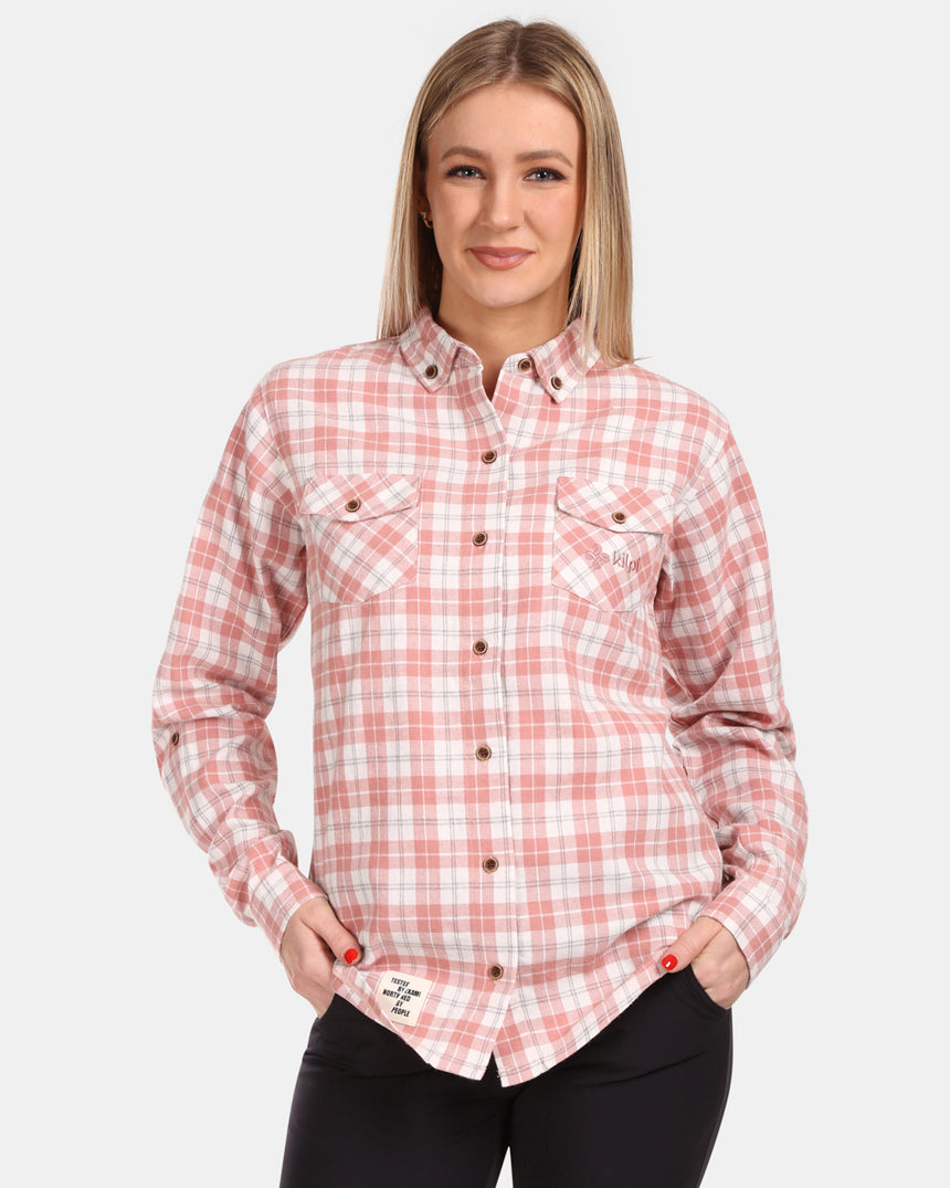 Dames overhemd van katoenflanel Kilpi FLANNY-W