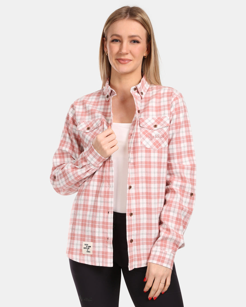Dames overhemd van katoenflanel Kilpi FLANNY-W