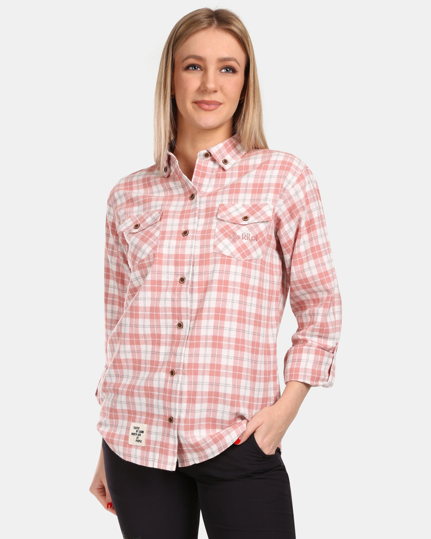 Dames overhemd van katoenflanel Kilpi FLANNY-W