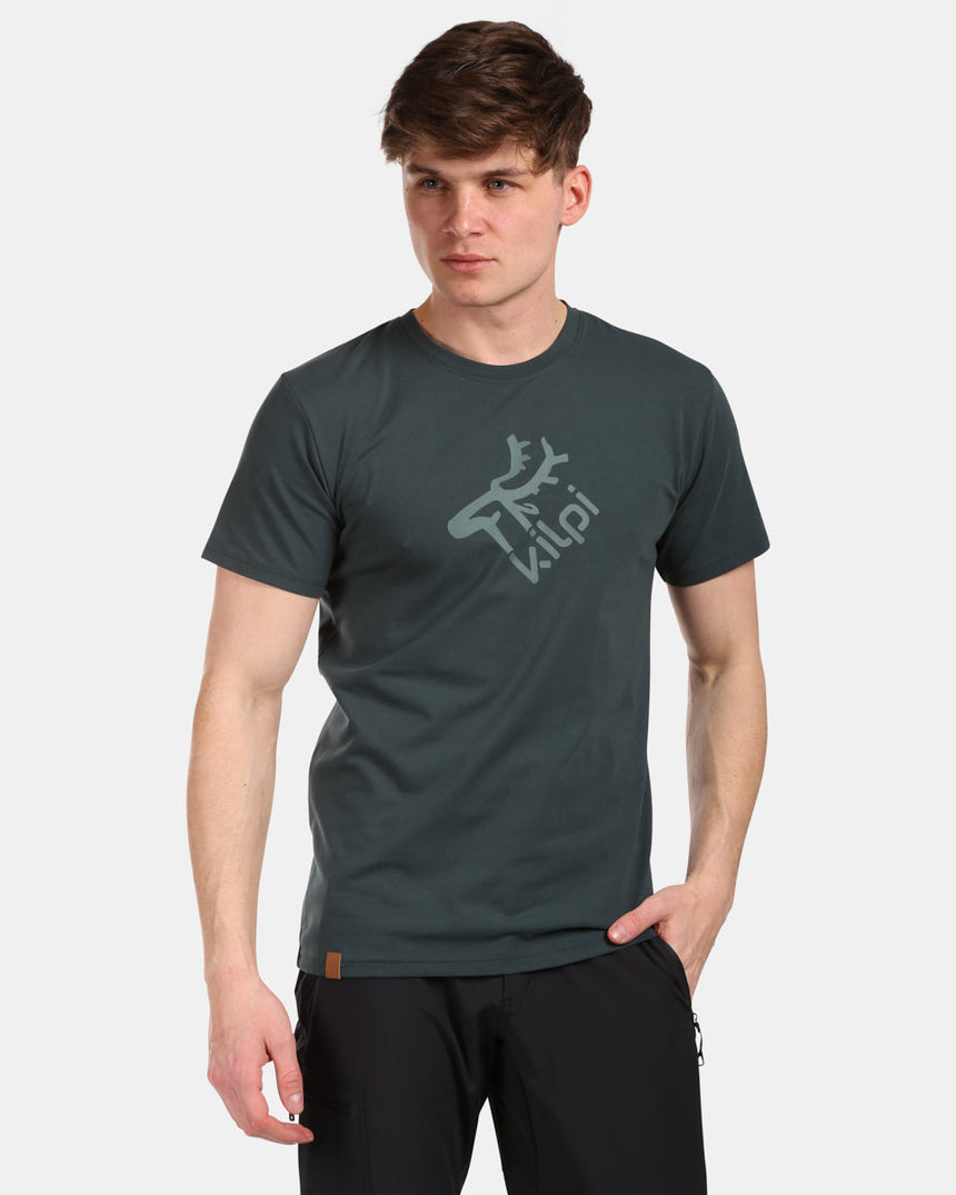 Heren katoenen T-shirt met korte mouwen Kilpi DISCOVER-M