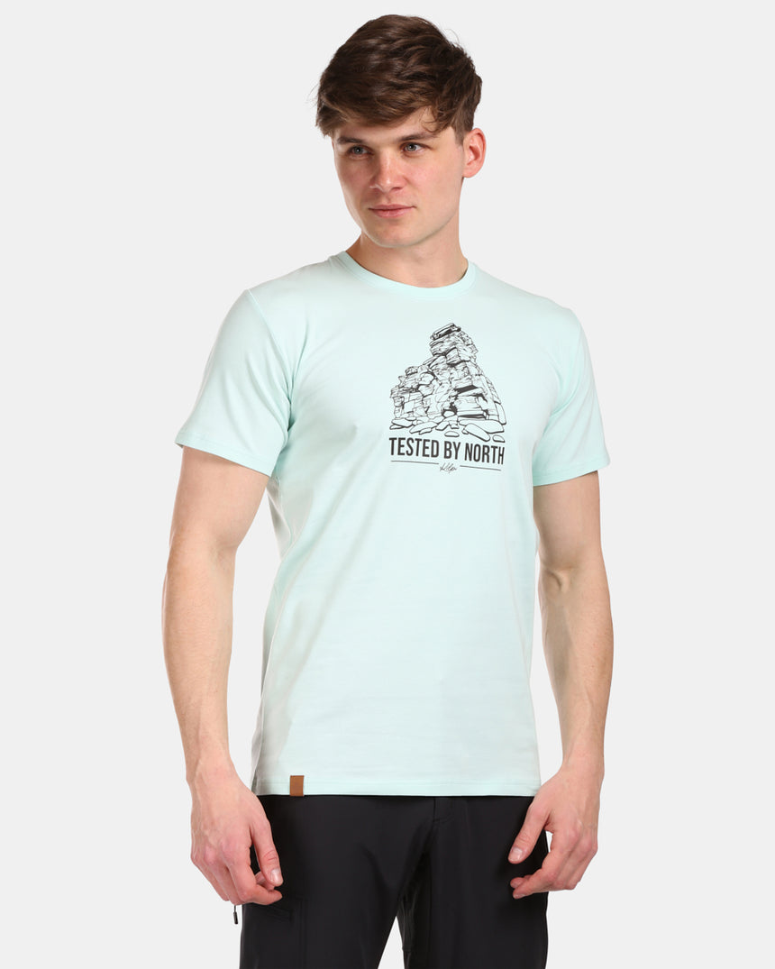 Heren katoenen T-shirt met korte mouwen Kilpi DISCOVER-M