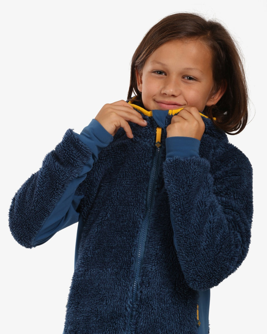 Jongen is harig FLEECE capuchon Kilpi NORKA-JB