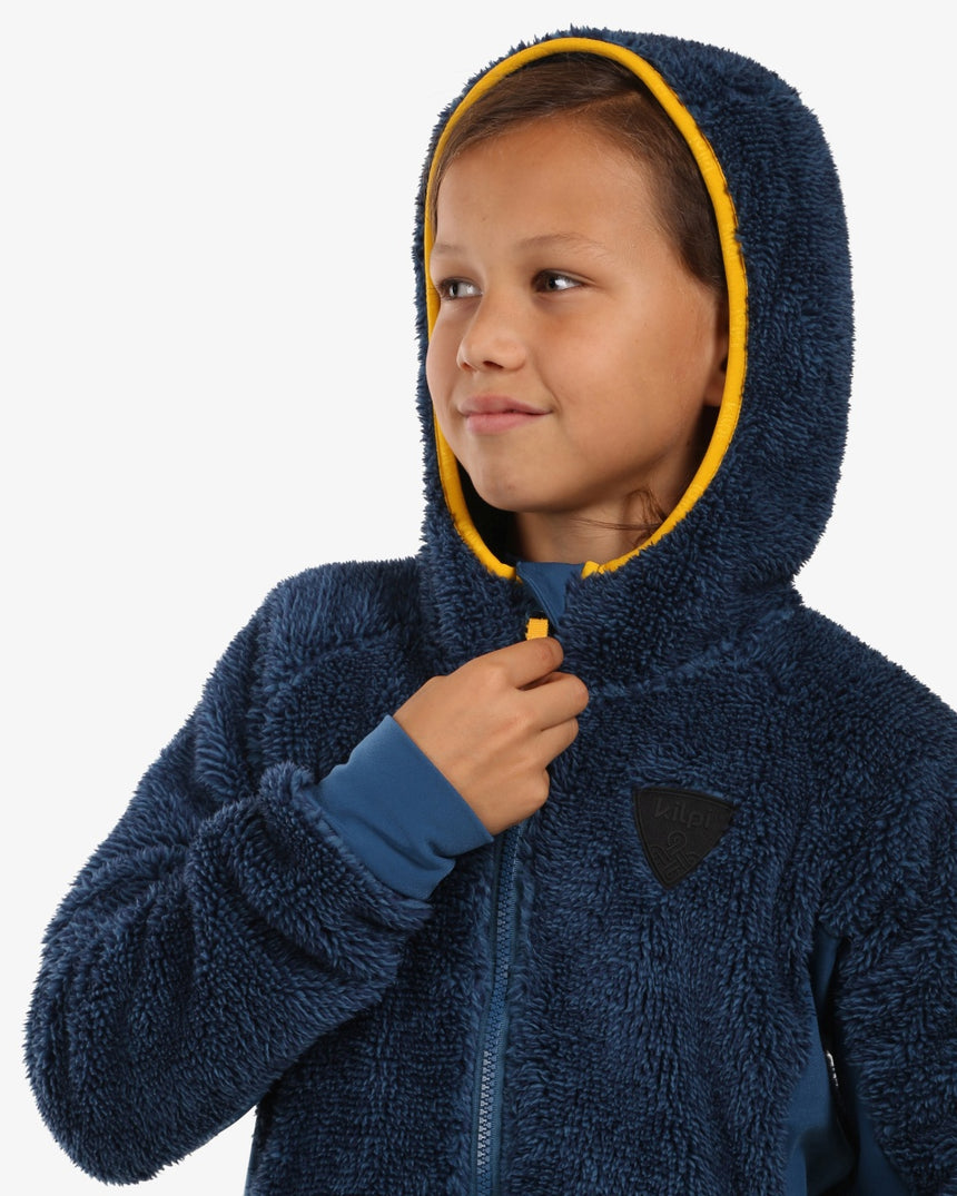 Jongen is harig FLEECE capuchon Kilpi NORKA-JB