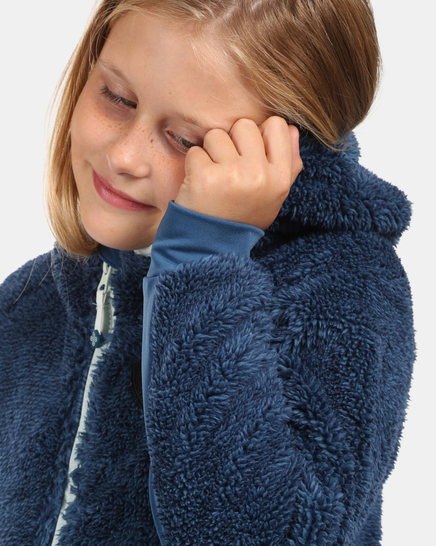 Het meisje is harig FLEECE capuchon Kilpi NORKA-JG