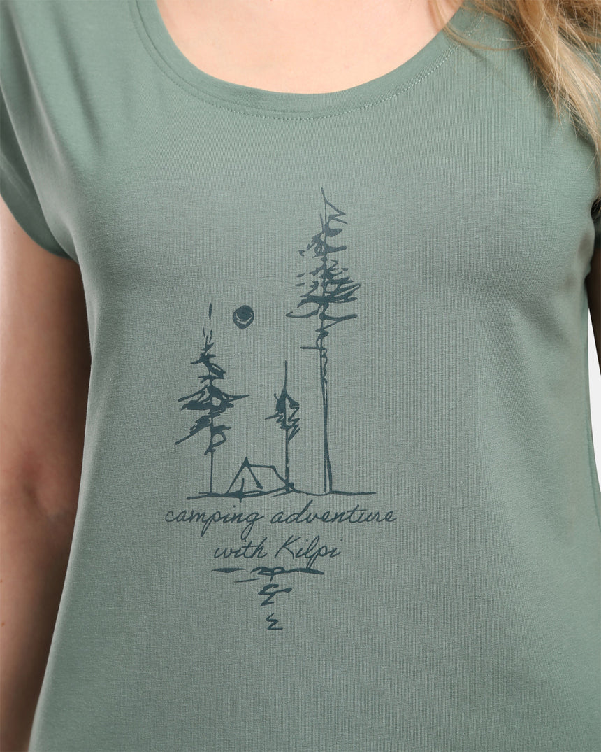 Katoenen dames-T-shirt roane w Kilpi ROANE-W
