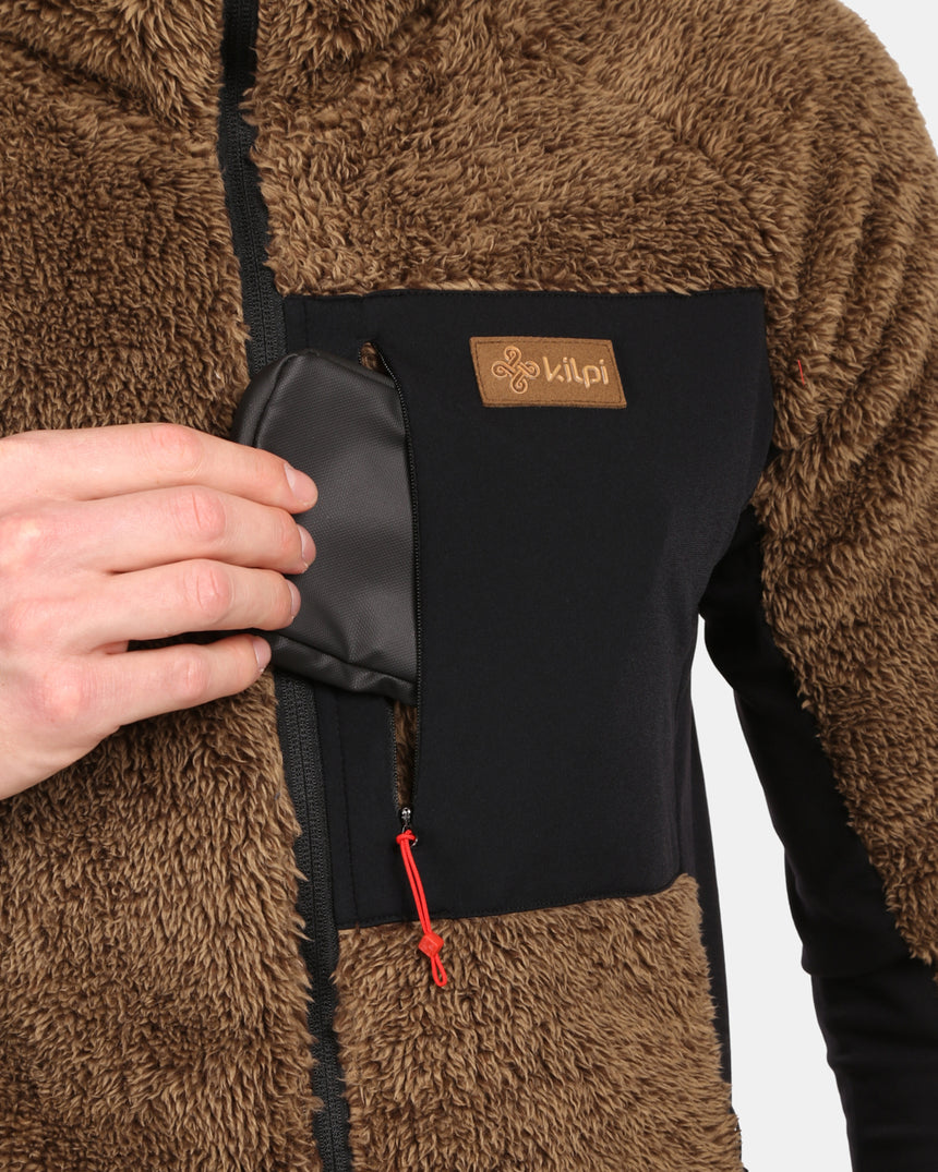 Mannen harig FLEECE capuchon Kilpi NORKA-M