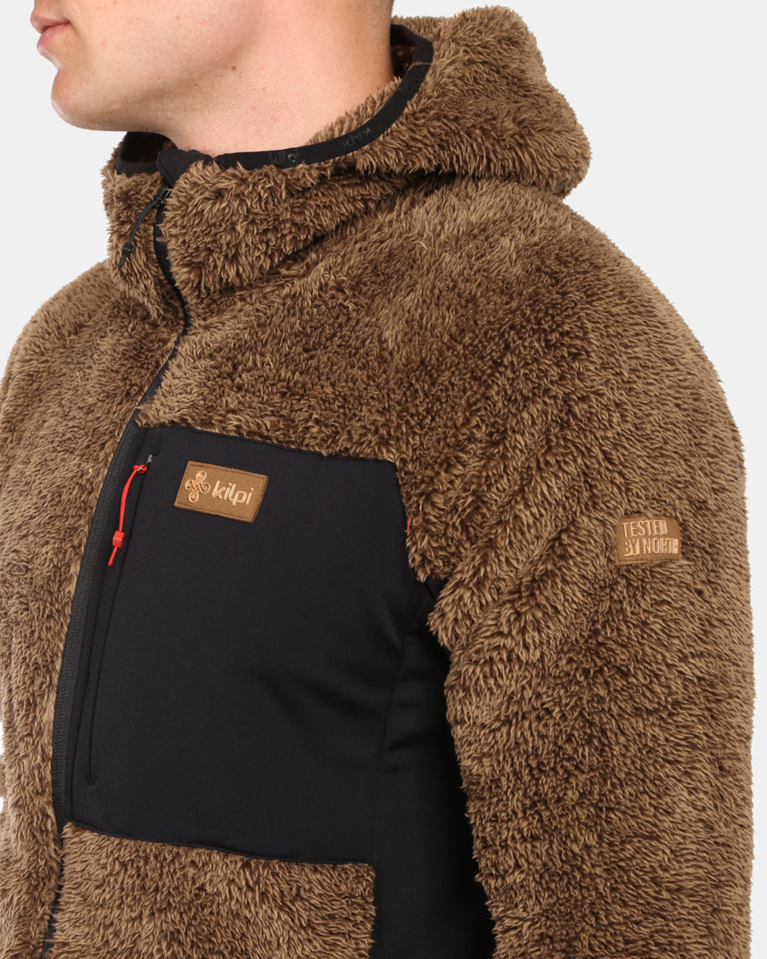 Men´s hairy fleece hoodie Kilpi NORKA-M