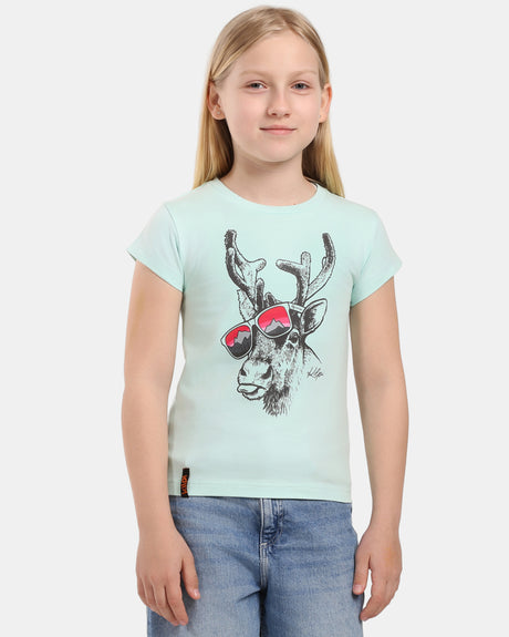 Katoenen T-shirt voor meisjes Kilpi MALGA-JG
