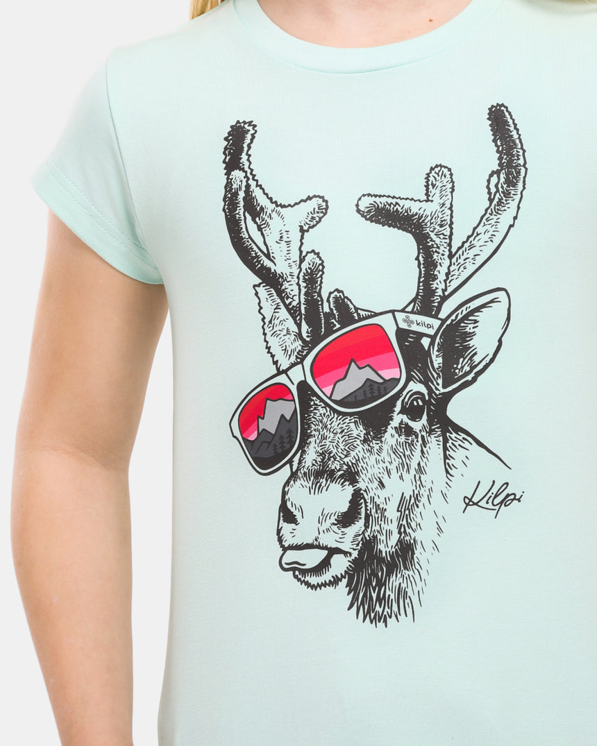 Katoenen T-shirt voor meisjes Kilpi MALGA-JG