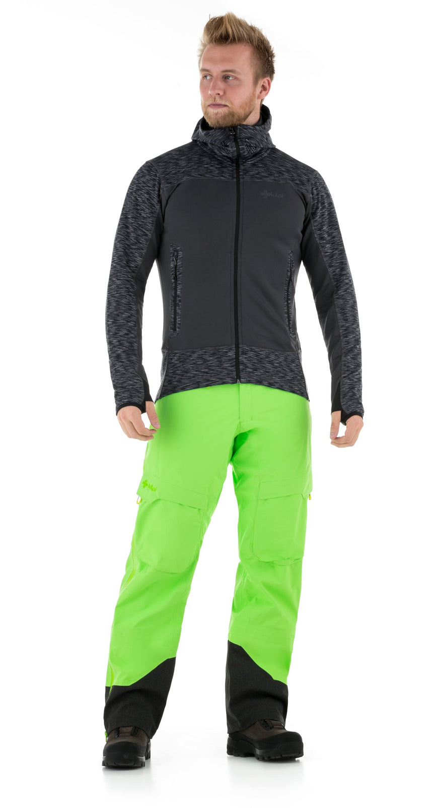 Stretch fleece herensweatshirt Kilpi ASSASIN-M