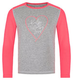 Katoenen T-shirt met lange mouwen voor meisjes Kilpi SONIER-JG