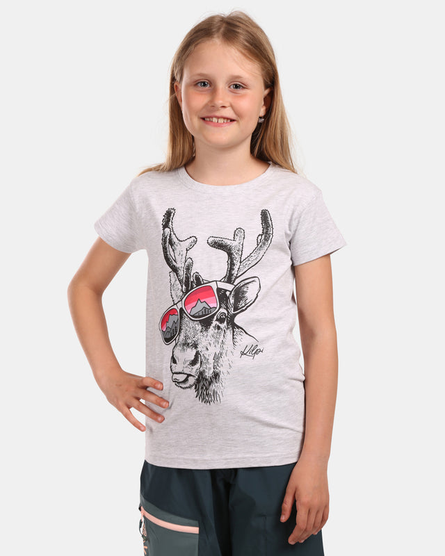 Katoenen T-shirt voor meisjes Kilpi MALGA-JG