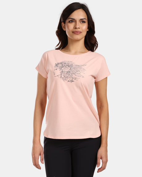 Katoenen T-shirt voor dames Kilpi NELLIM-W