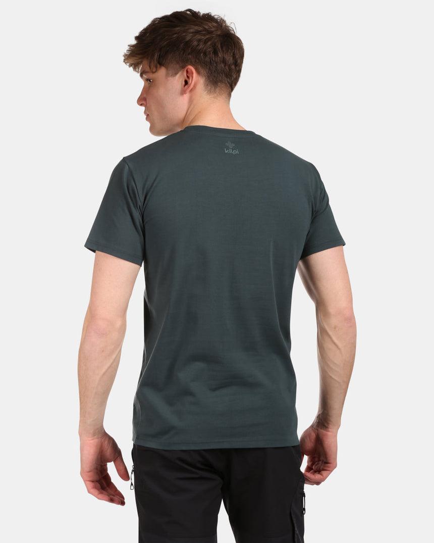 Heren katoenen T-shirt met korte mouwen Kilpi DISCOVER-M