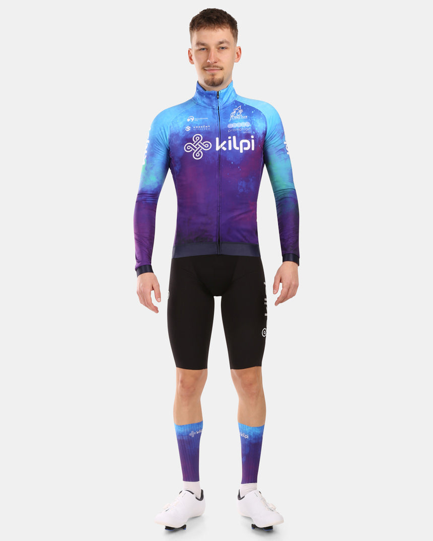 Heren fietstrui met lange mouwen VULCANO-M