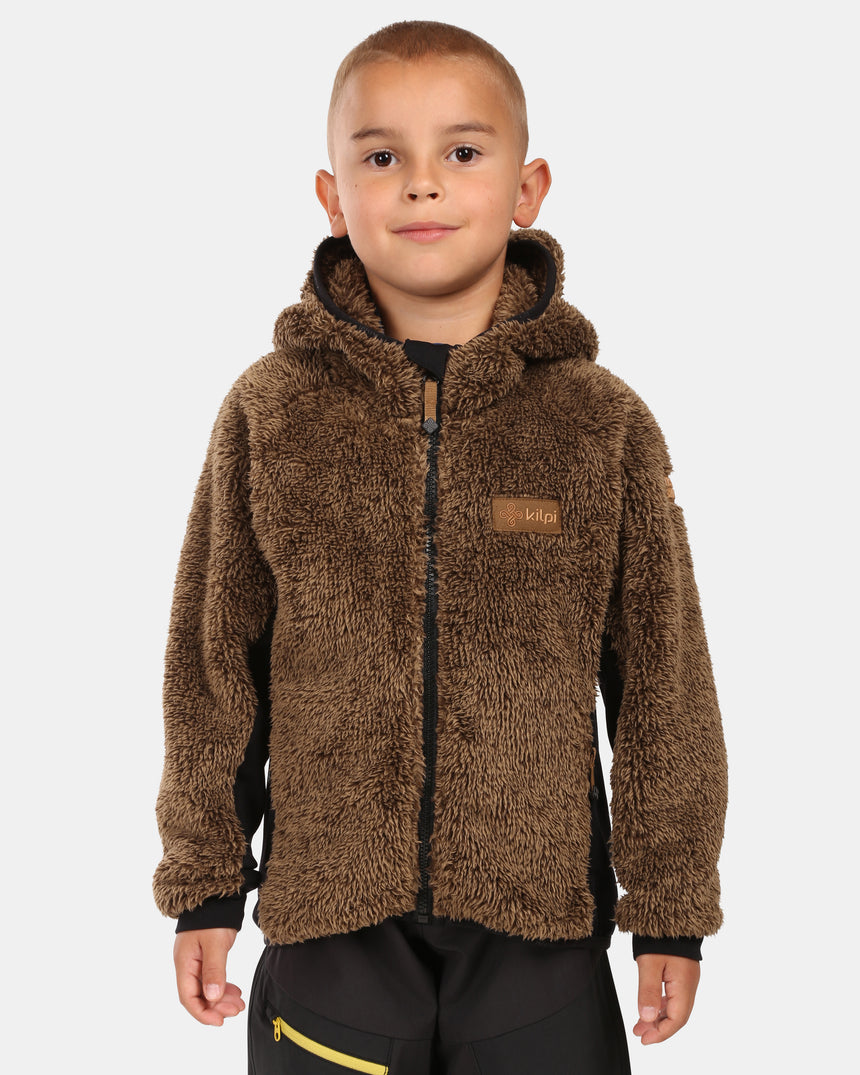 Jongen is harig FLEECE capuchon Kilpi NORKA-JB