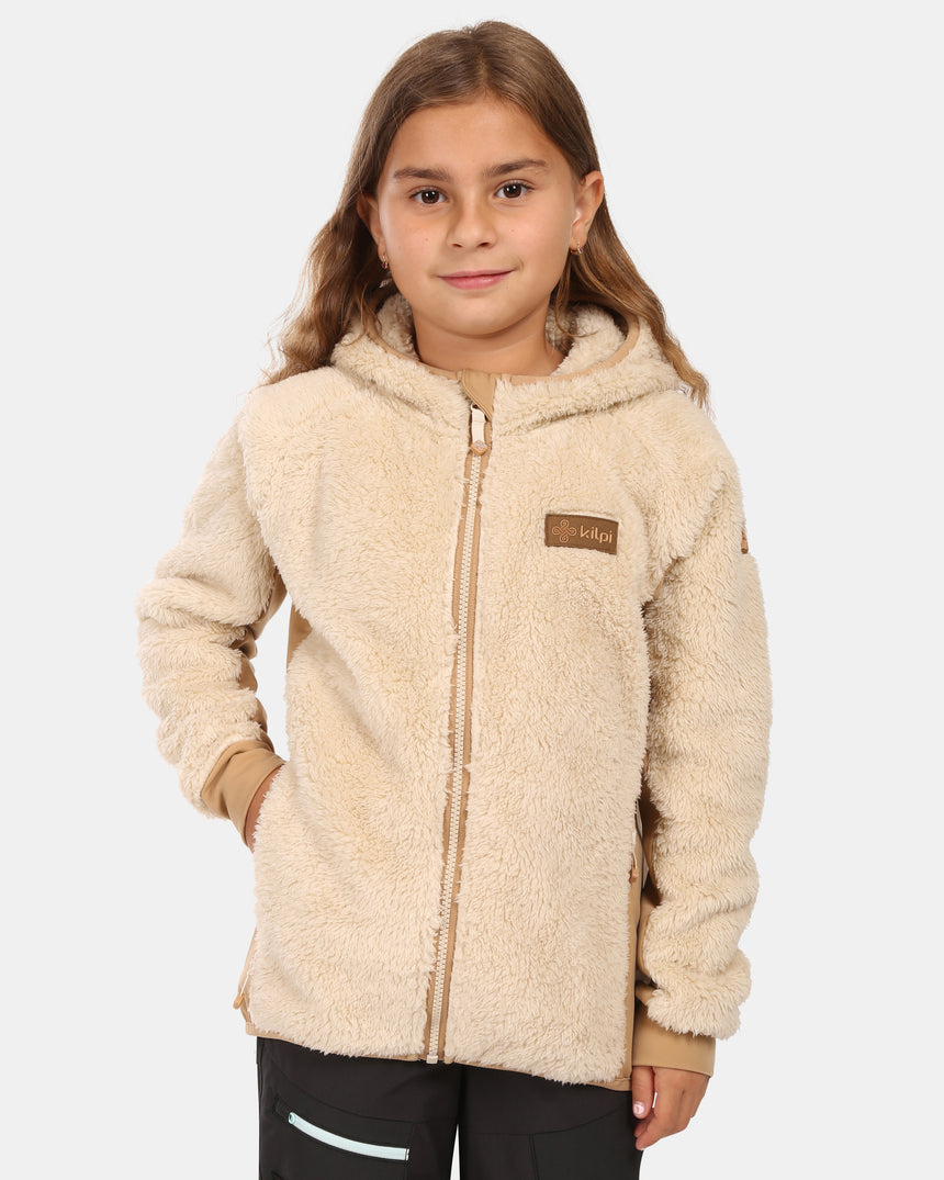 Het meisje is harig FLEECE capuchon Kilpi NORKA-JG