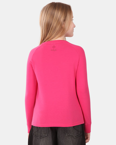 Katoenen T-shirt met lange mouwen voor meisjes Kilpi VERATI-JG
